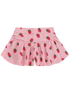 K26Y125-1 MyCozyKids Girls Strawberry Print 2-5 Years Shorts