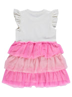 K26Y580-1 MyCozyKids Girls Unicorn Print 2-5 Years Dress