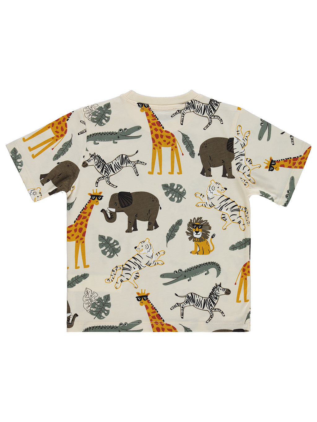 E26Y123-1 MyCozyKids Boys Hayvanlar Print 2-5 Years T-Shirt