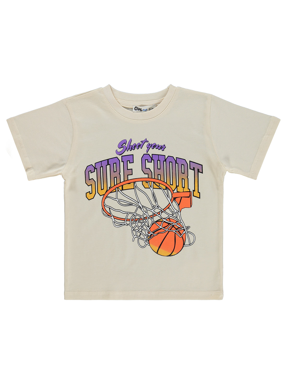 E26Y094 MyCozyKids Boys BASKET Basklı 2-5 Years T-Shirt