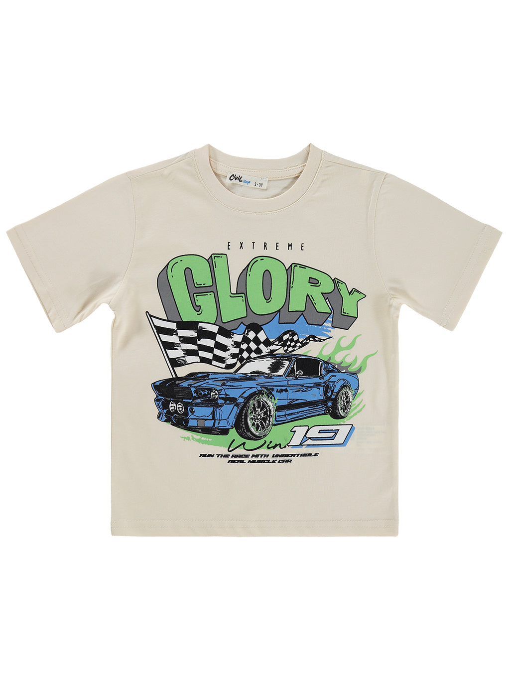 E26Y092 MyCozyKids Boys GLORY ARABA Print 2-5 Years T-Shirt