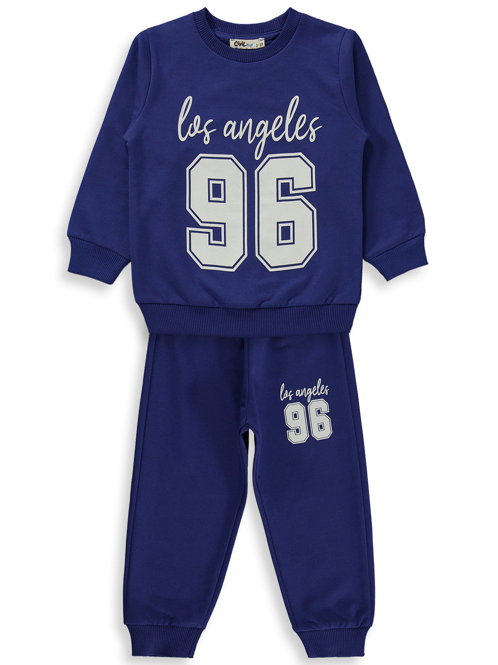 262506 MyCozyKids Boys Los Angeles 96 Print 2-5 Years Tracksuit Set