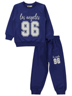 262506 MyCozyKids Boys Los Angeles 96 Print 2-5 Years Tracksuit Set