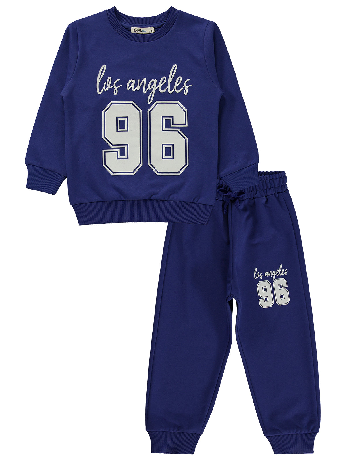 262506 MyCozyKids Boys Los Angeles 96 Print 2-5 Years Tracksuit Set