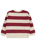 E26K038-2 MyCozyKids Boys Kalın Striped Basic 6-9 Years Sweatshirt